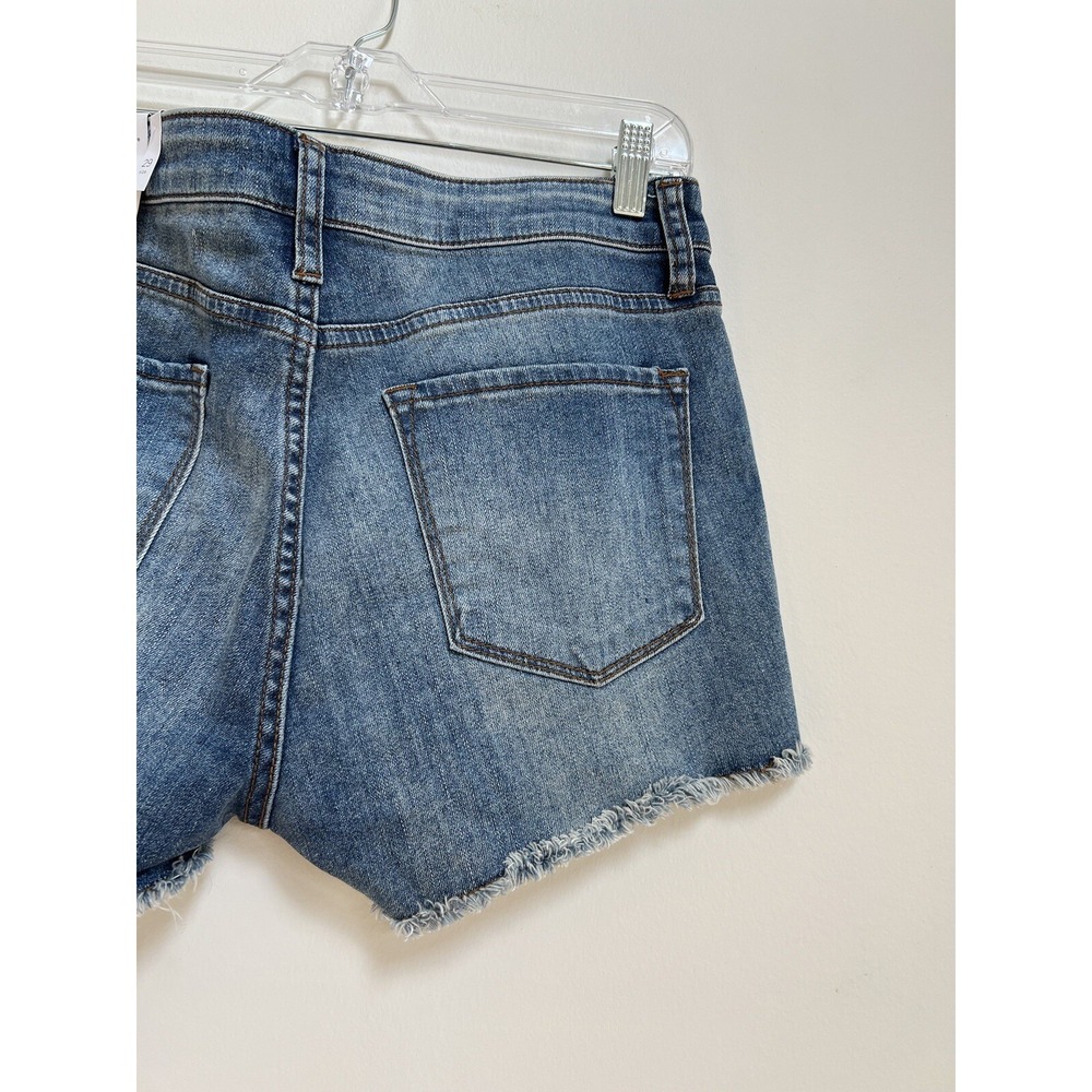 STS BLUE WOMENS AUBREY 10" HIGH RISE CUTOFF DENIM JEAN SHORTS 29 GRUNGE CLASSIC - Picture 8 of 15